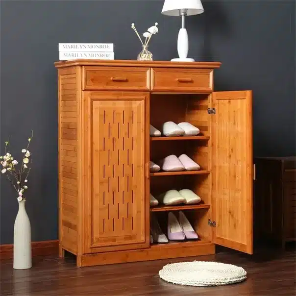 Premium Solid Wood Multi-Layer Shoe Storage Cabinet